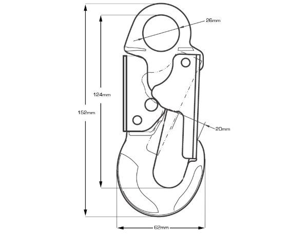 Picture of Guardian PPEH-45 Alloy Snap Hook Connector