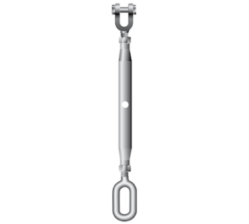 Picture of Galvanised Closed Body Rigging Screws Jaw - Eye