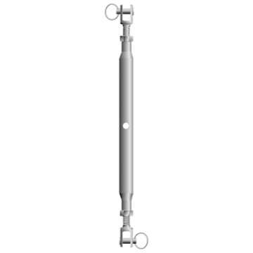 Picture of Stainless Steel Closed Body Rigging Screws c/w Locknuts Jaw - Jaw