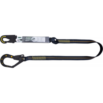 Picture of Kratos FA 30 308 20 2.0m Dielectric Energy Absorbing Lanyard W/ Textile Loop & Dielectric Hooks