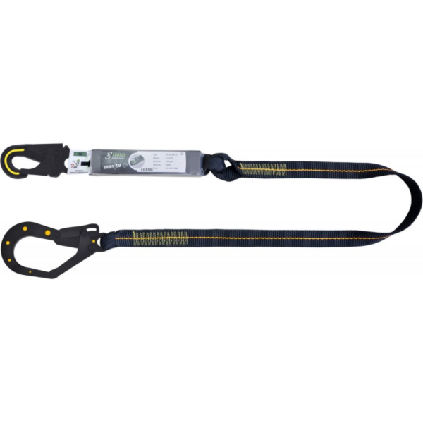 Picture of Kratos FA 30 308 20 2.0m Dielectric Energy Absorbing Lanyard W/ Textile Loop & Dielectric Hooks