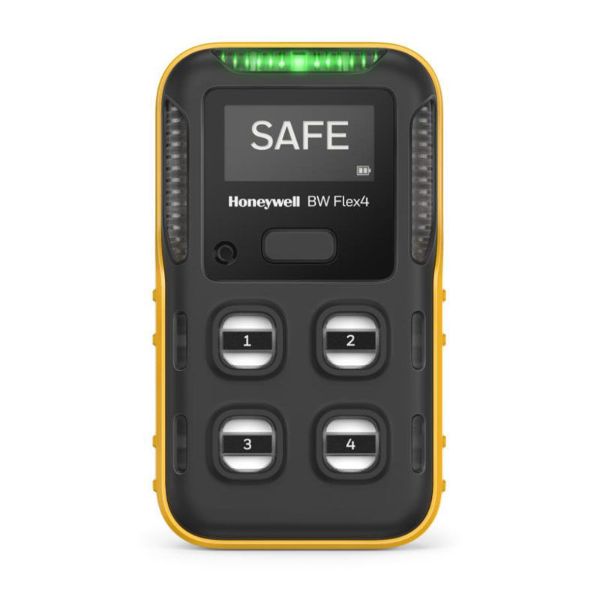 BW Flex4 CPD-W5X1H1M1-Y-00 %LEL(IR) O2 H2S CO (yellow)