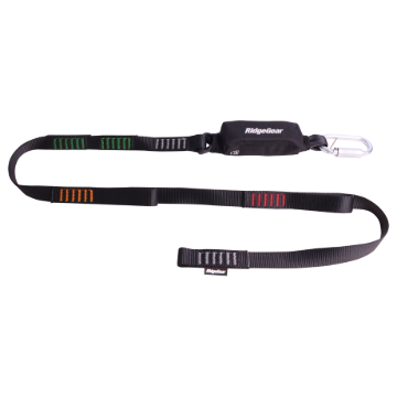 RidgeGear RGL30 Single Leg Webbing Tie Back Lanyard & Shock Absorber