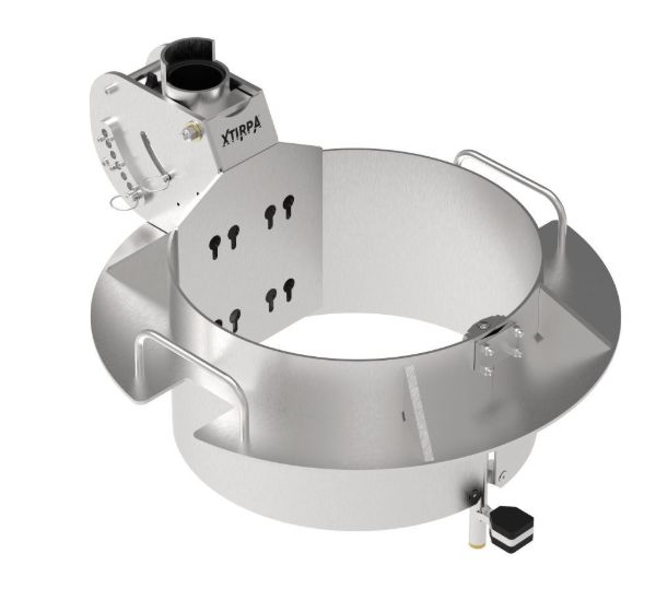 Xtirpa 559mm Anodised Angled Manhole Collar 0-30 Degrees