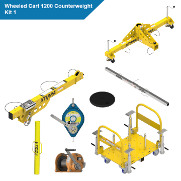 Xtirpa Wheeled Cart 1200 Counterweight Kit 1