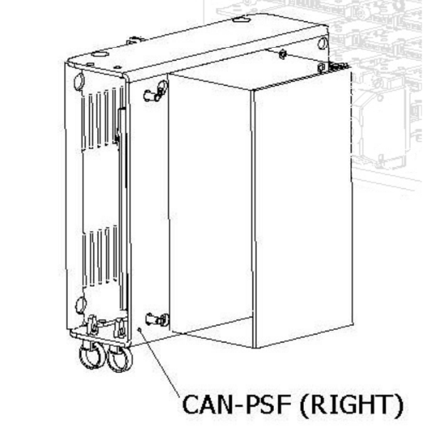 CAN-PSF-ASSY - with mounting fixings (Right)