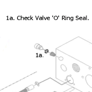 1a. Check Valve O Ring Seal (MOQ5)