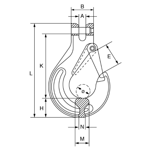 Picture of GT Listing G80CSH Cobra G80 Clevis Type Sling Hooks