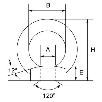 Picture of Stainless Steel Commercial Eyenuts - SSENDIN