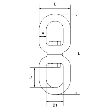 Picture of Stainless Steel Swivels Eye - Eye - SSSEE