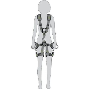 Kratos FA 10 216 XX Airtech - 5 Point Full Body Harness with Belt