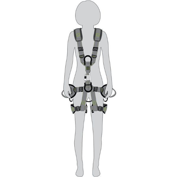Kratos FA 10 216 XX Airtech - 5 Point Full Body Harness with Belt
