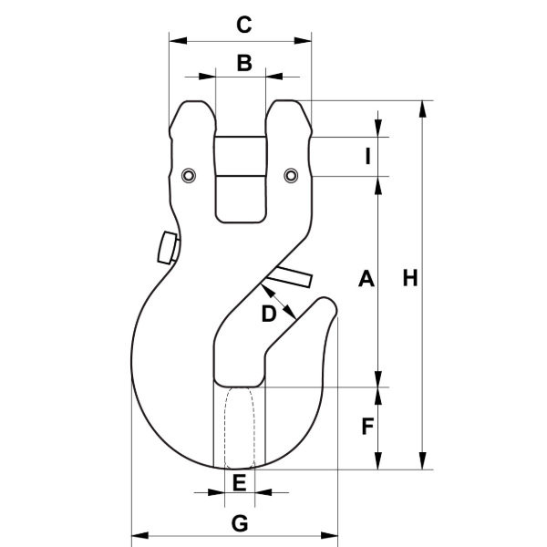 Picture of Green Pin Tycan® Grade 10 Clevis Grab Hook – GPUCRCT