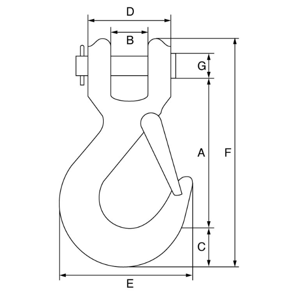 Picture of Green Pin Tycan® Alloy Steel Chain Hook – P-6720A