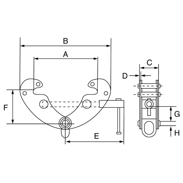 Picture of GT Viper Adjustable Beam Clamp VBC