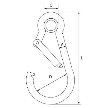 Picture of GT Carbine Hook with Eyelet