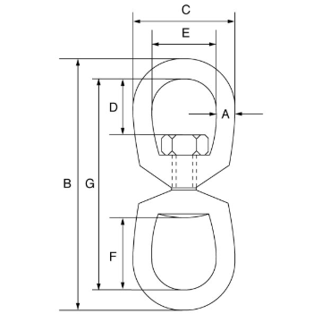 Picture of GT Green Pin® Swivel Eye/Eye