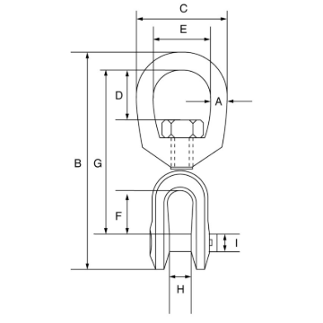 Picture of GT Green Pin® Swivel Eye/Jaw