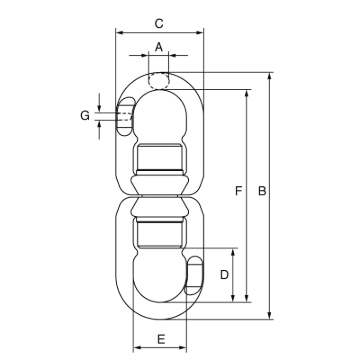 Picture of Green Pin Grade 10 Needle Bearing Swivel Eye/Eye