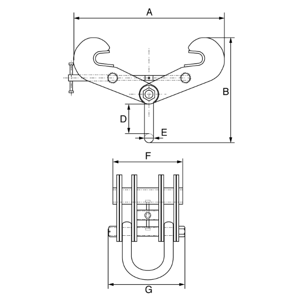 Picture of GT Viper Adjustable Beam Clamp VBC