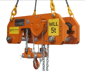 William Hackett Ultra Low Headroom Trolley Hoist